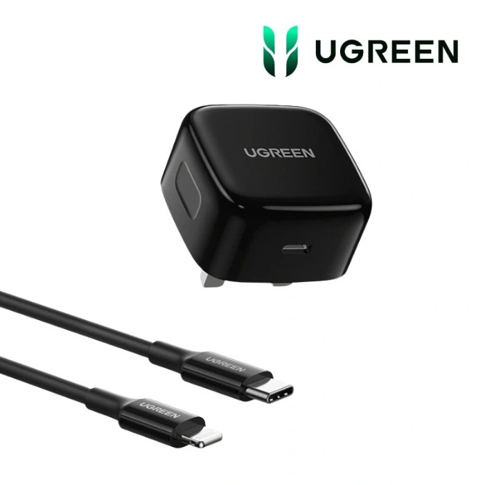 Ugreen 20w Type C Pd Fast Charger With Type C To Lightning 1m Cable Set Cd137